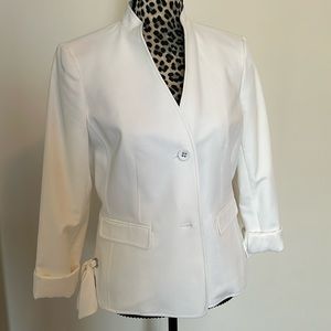 Nine West White Lined Blazer